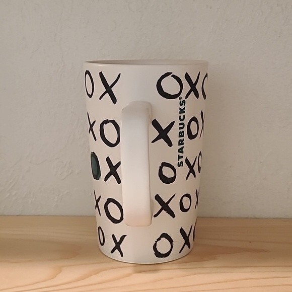STARBUCKS 2015 XO TALL GEEEN DOT COFFEE MUG 16 FL OZ - Picture 2 of 6